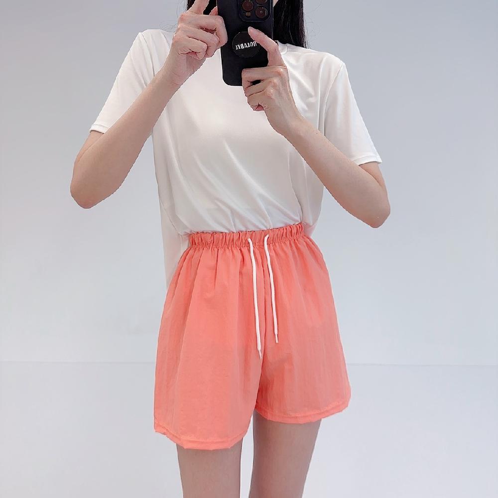 로라벨 모브 여자 수영복 바지 반바지 보드숏 비치웨어 스윔팬츠 래쉬가드 숏 팬츠 빅사이즈 - 상세 이미지 5