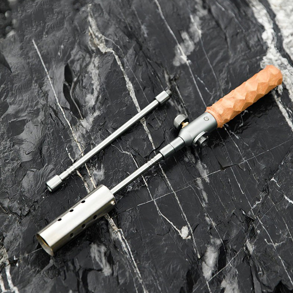 고급 3단 분리 롱가스토치 화력좋은토치 부탄가스어뎁터 파우치 점화기 포함