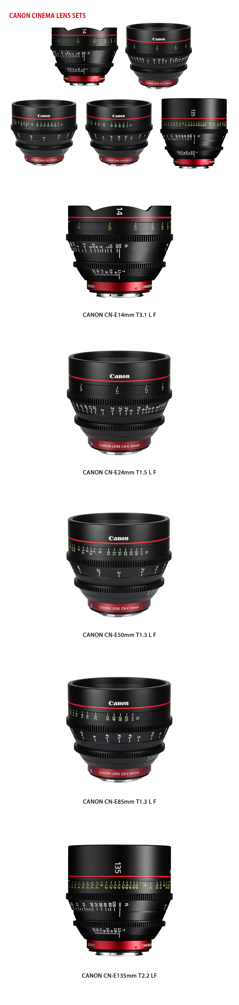CANON CN-E PRIME LENS KIT 상세 정보 1