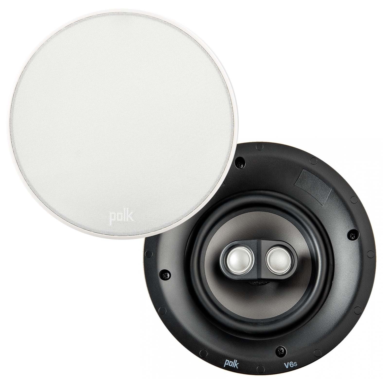 POLK V6S 폴크 실링스피커 스테레오 카페 매장 매립형 천장 스피커 이미지 2