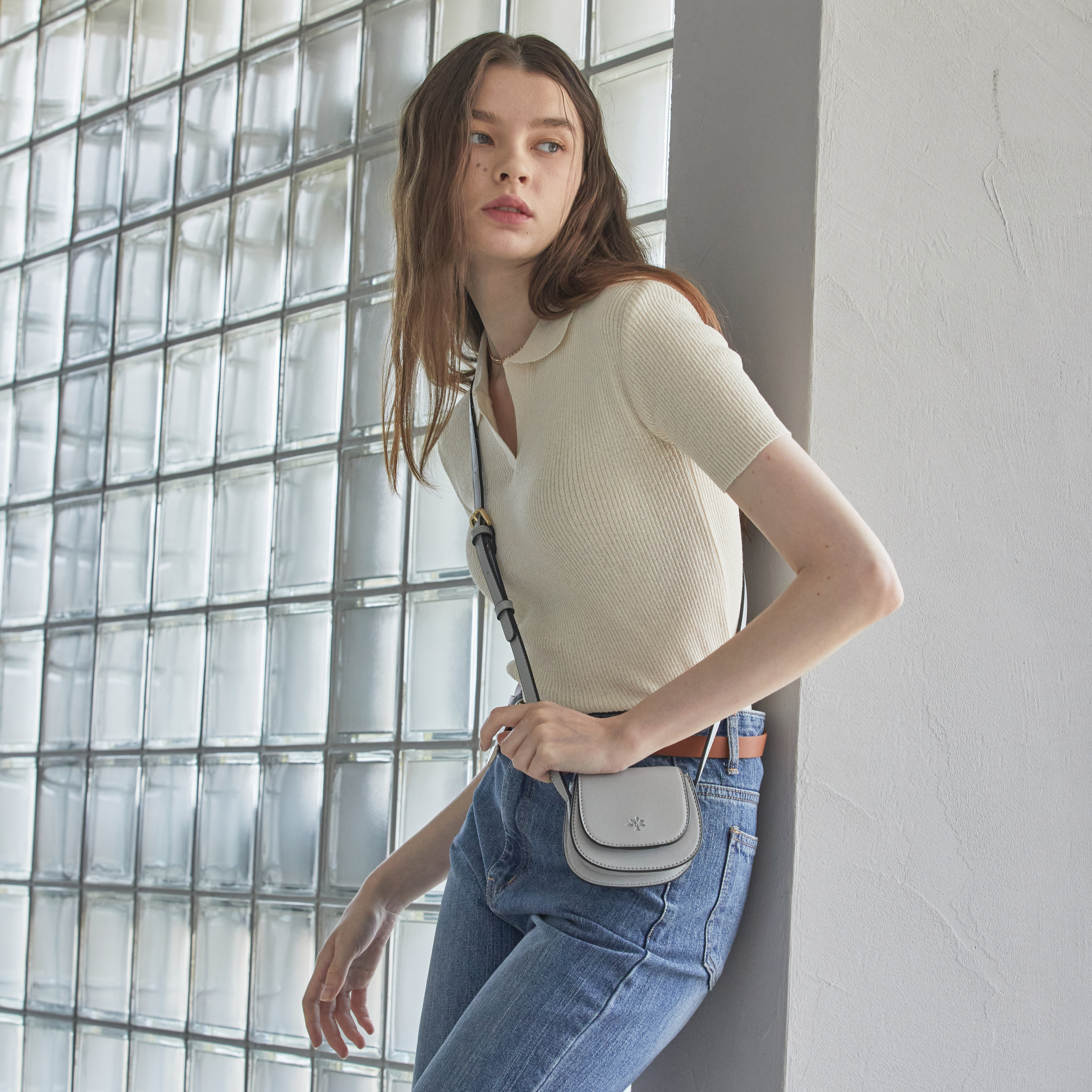 레디 미니 마이크로 크로스백 실버 AP12-2324-SI 마이크로백 지플립가방 여자가방 - 상세 이미지 4