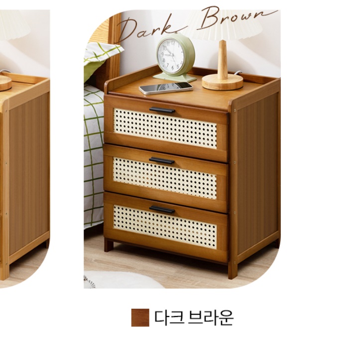도어형 작은 협탁 서랍장 서랍 협탁 서랍형 협탁 침대 머리장 - 상세 이미지 5