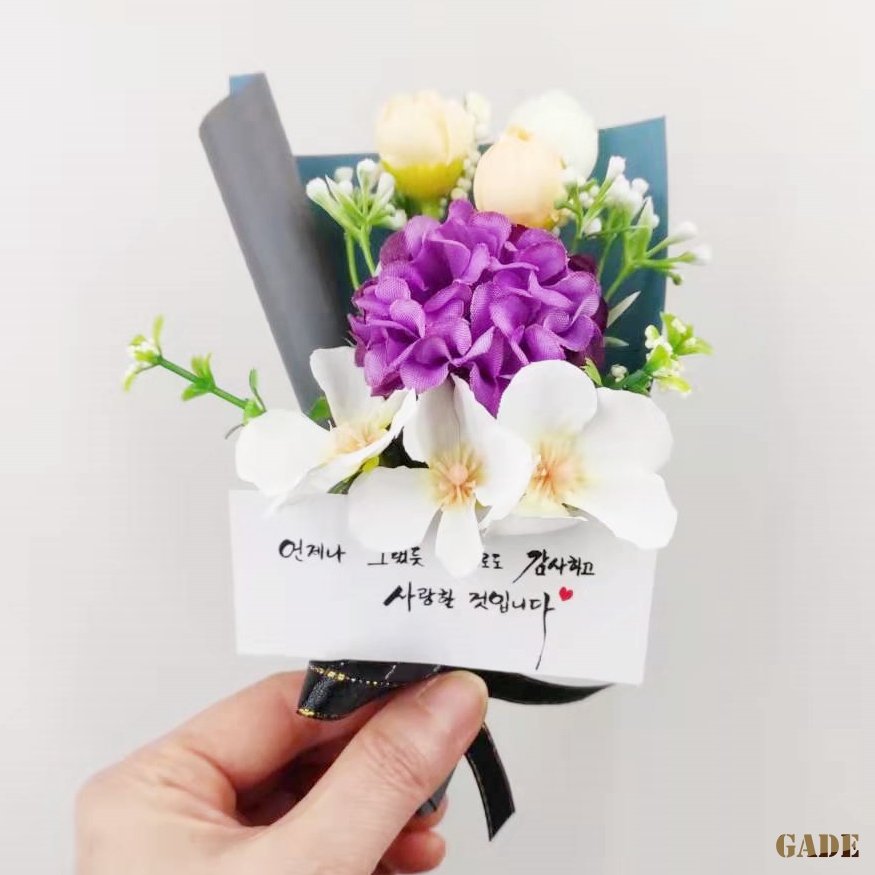 가더GADE 8U 문구카드꽃다발 납골당꾸미기 납골당꽃 조화 미니꽃다발 국화 추모 헌화 봉안당꽃 부착식 - 상세 이미지 3