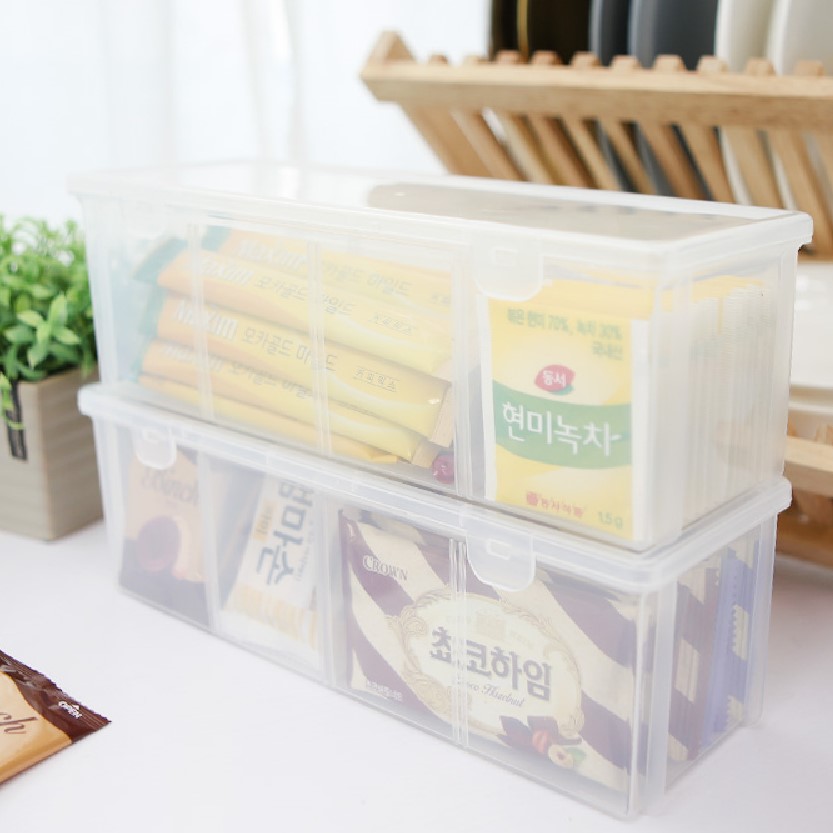 펜트리 수납함 층층이 정리함 과자 적층형 약통 탕비실 투명