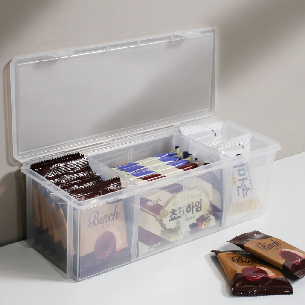 펜트리 수납함 층층이 정리함 과자 적층형 약통 탕비실 투명