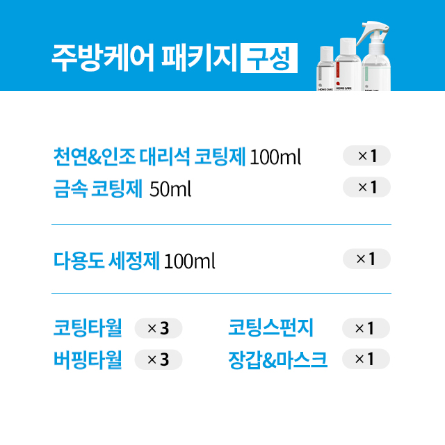 나노클린 주방패키지 싱크대상판,싱크볼,수전코팅 셀프세트 - 상세 이미지 3