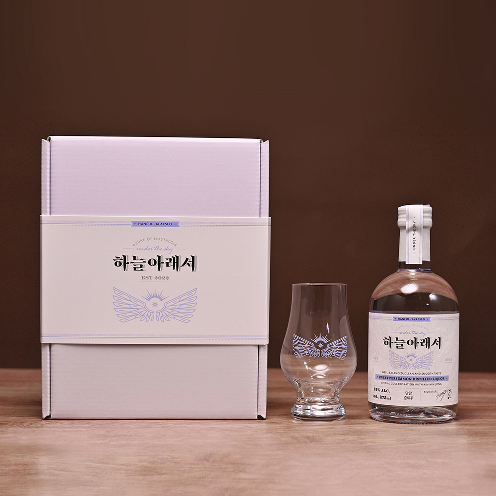 하늘아래서 24도 375ml 전용잔 선물세트 - 상세 이미지 2