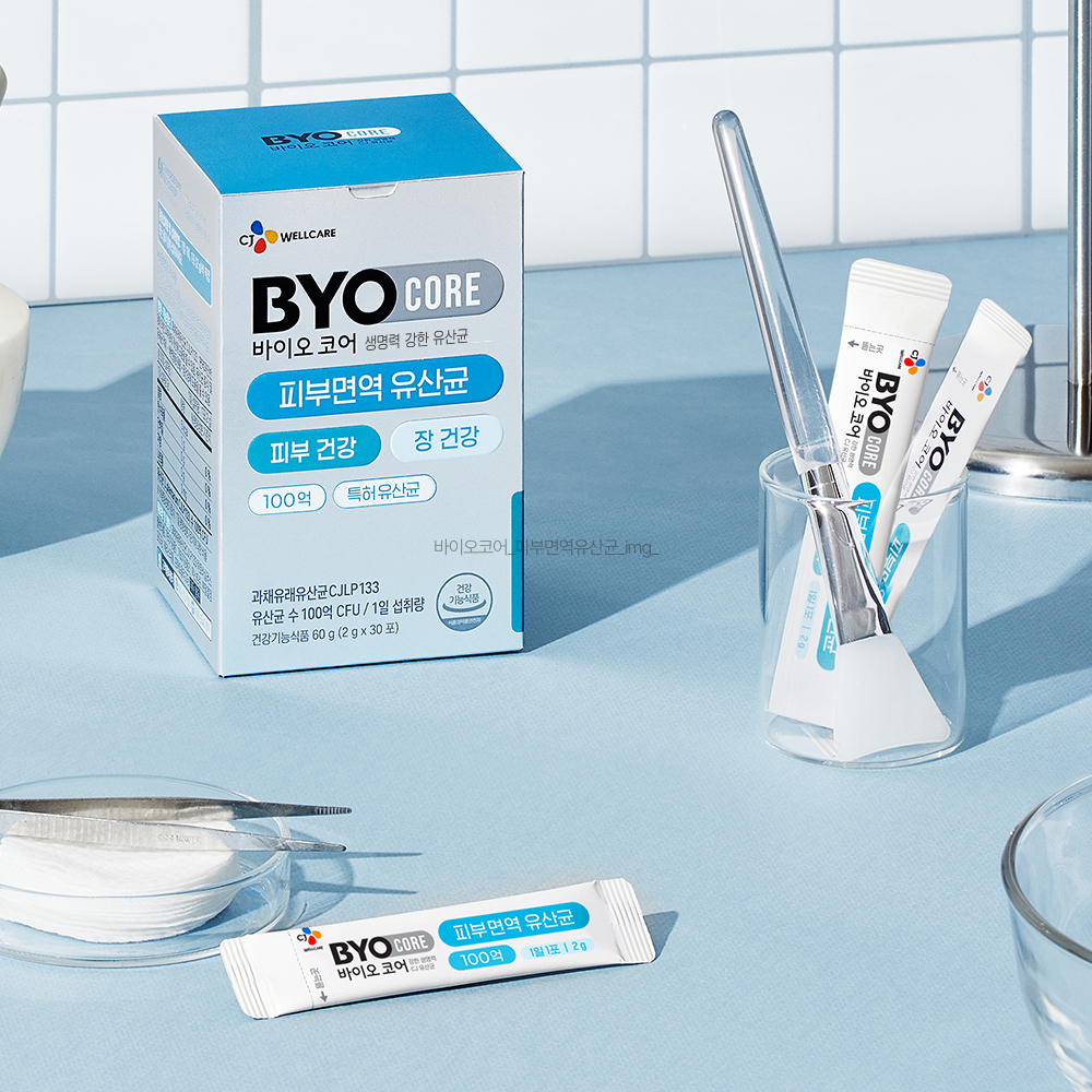 CJ 바이오코어 피부면역 유산균 / 100억보장 부자유산균 소주연 유산균 30포, 5개