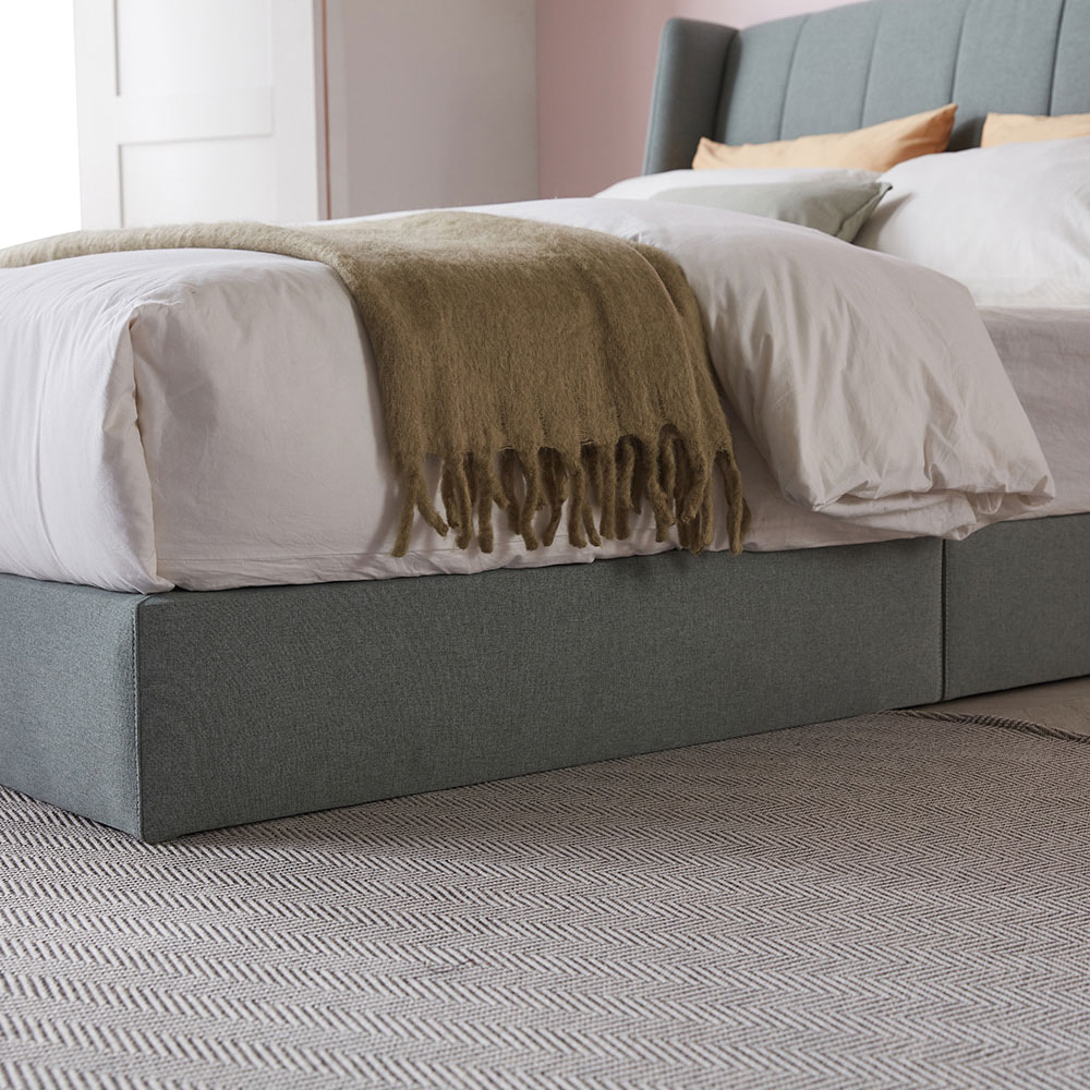 슬립퍼 허그 신혼 부부 패브릭 저상형 침대 프레임 LK 라지킹 사이즈 침대