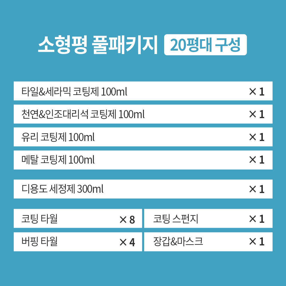 나노피아 소형평 풀패키지 욕실주방 셀프나노코팅(20평대) - 상세 이미지 2