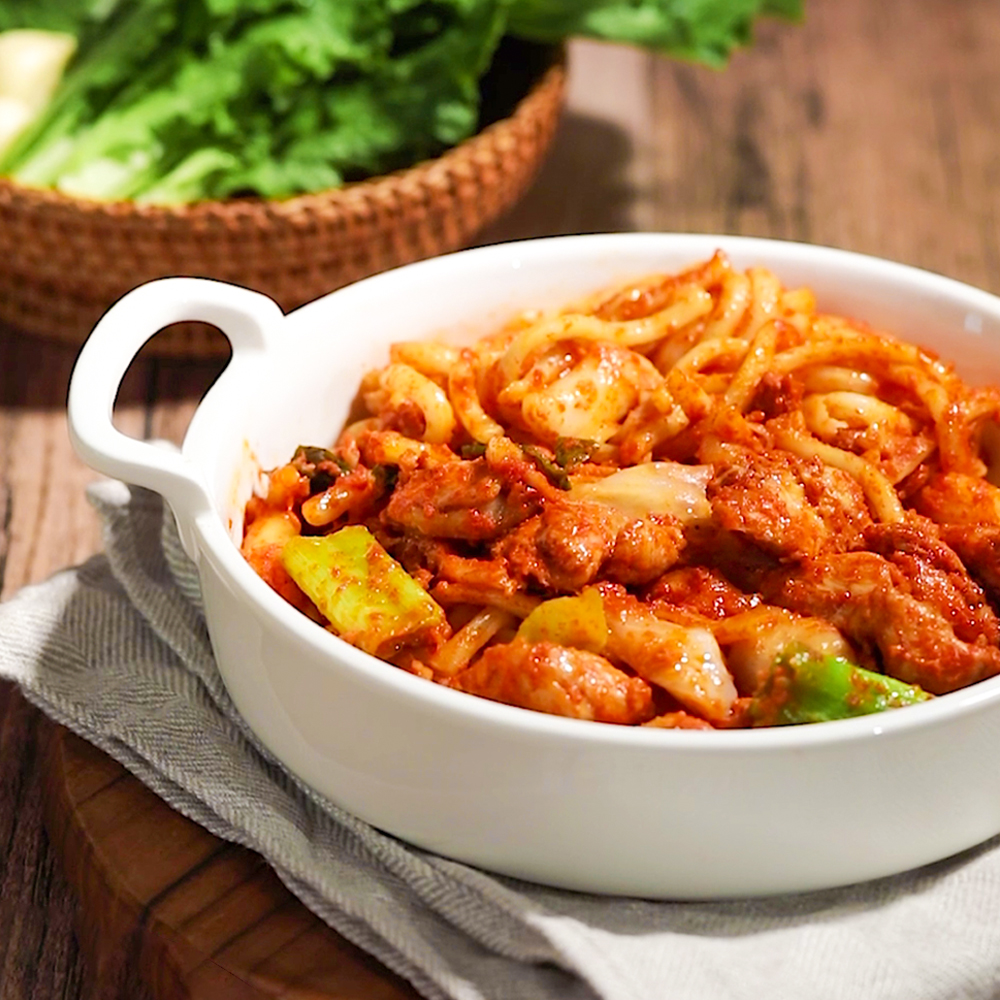 춘천 신선 한입닭갈비 캠핑 집들이 음식 1kg - 상품 이미지