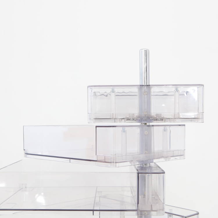 빙그리 회전서랍 트롤리 7단 투명화이트 6522.3514