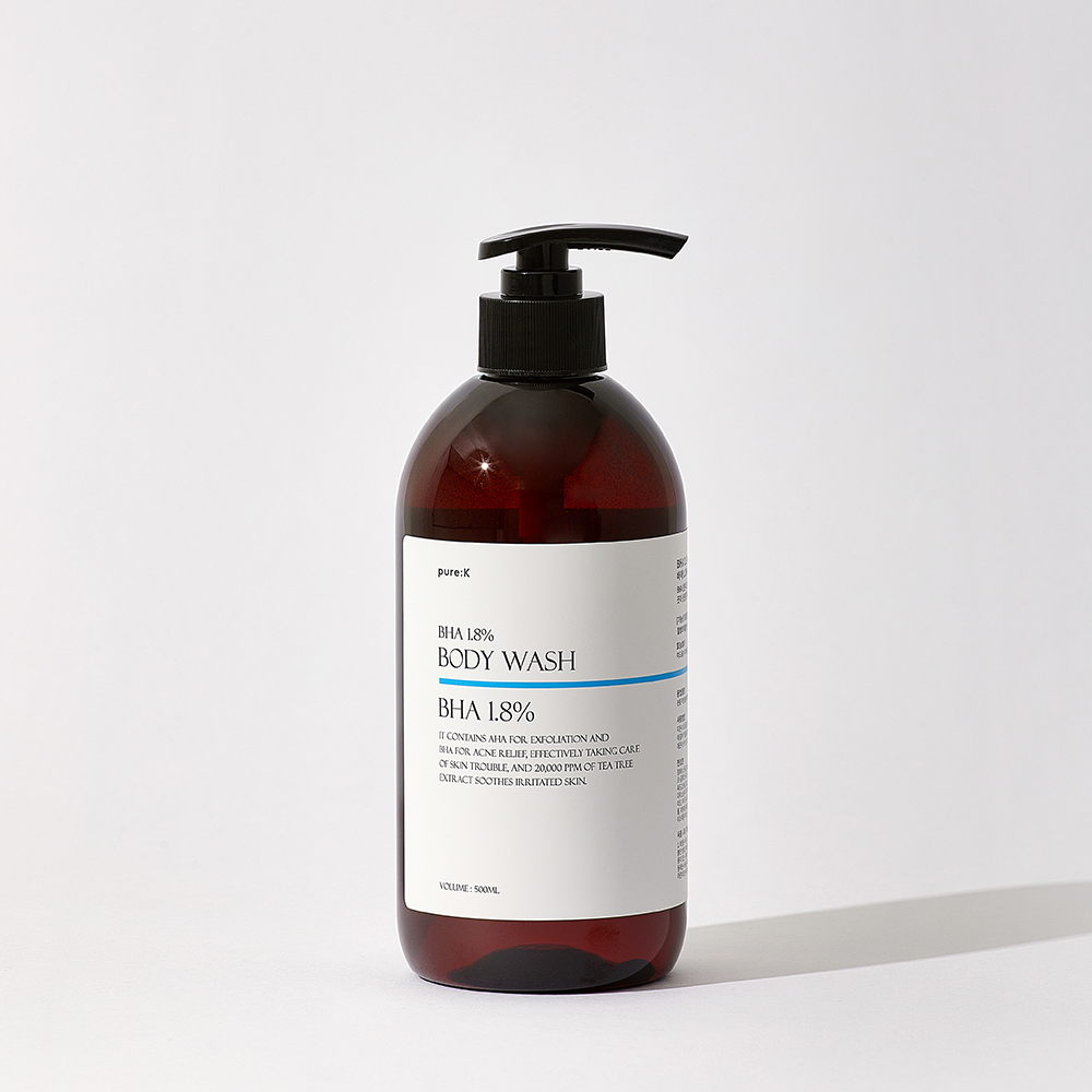 퓨어케이 바하 1.8% 등드름 여드름 피지 바디워시 라임바질앤만다린, 500ml, 1개 이미지 2