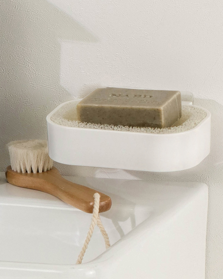 클린업 필터폼 물빠짐 비누받침대 부착식 비누각 홀더(CRM0071)