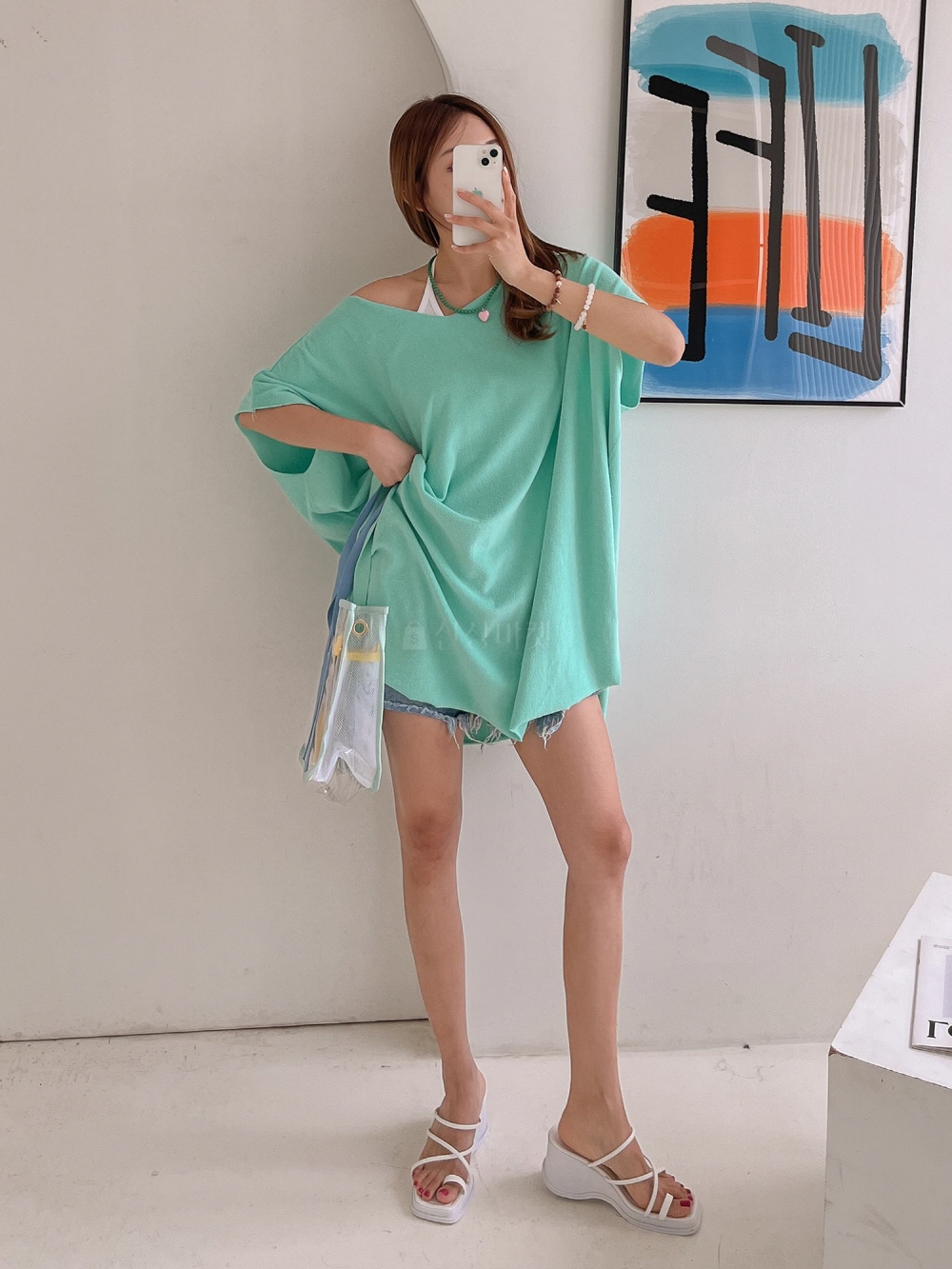 테리 타월 빅사이즈 수영복가운 여성 여름 비키니커버업 비치 미니 원피스 이미지 2