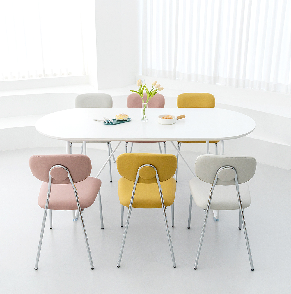 1+1 버트너 미드센츄리 모던 인테리어 디자인 카페 철제 식탁의자