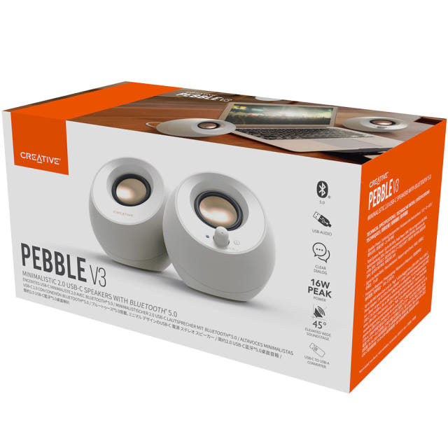 크리에이티브 PEBBLE V3 (화이트) 스피커