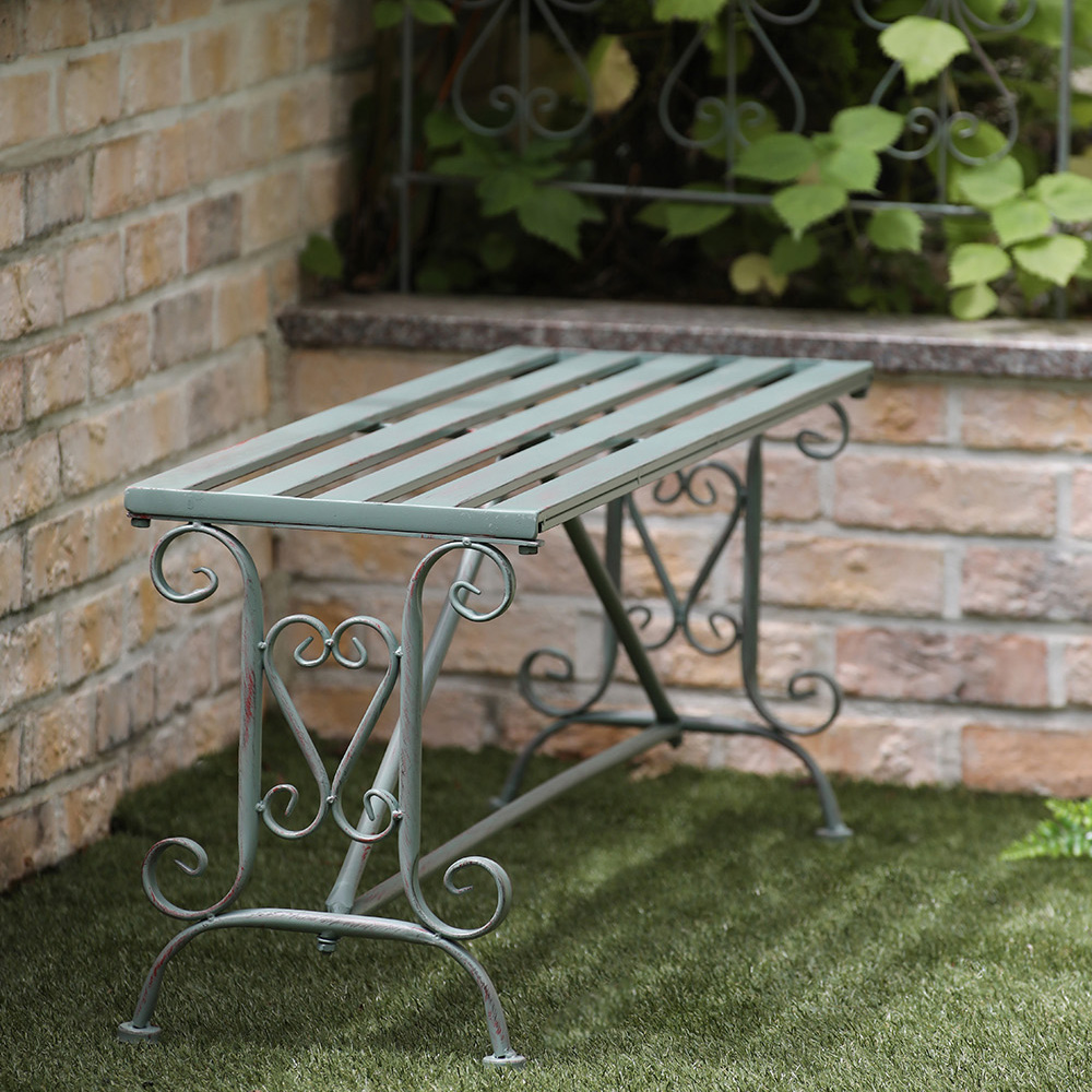 몬테스 가든 빈티지 철제 테라스 벤치 의자 야외 카페 정원 공원 아웃도어 가구