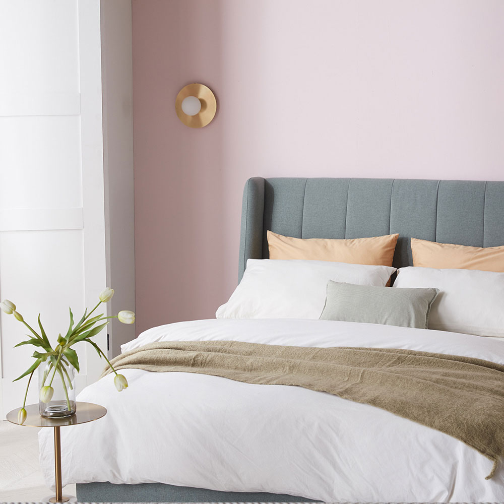 슬립퍼 허그 신혼 부부 패브릭 저상형 침대 프레임 LK 라지킹 사이즈 침대