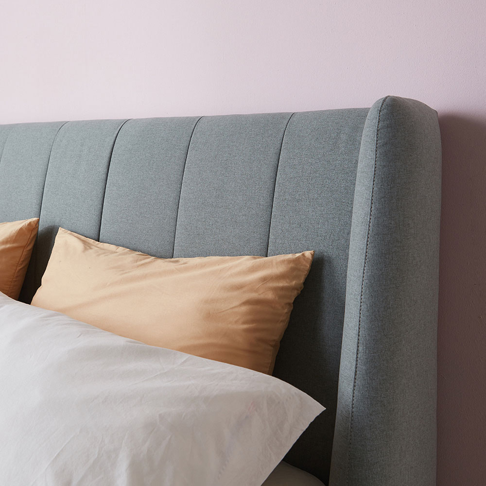 슬립퍼 허그 신혼 부부 패브릭 저상형 침대 프레임 LK 라지킹 사이즈 침대