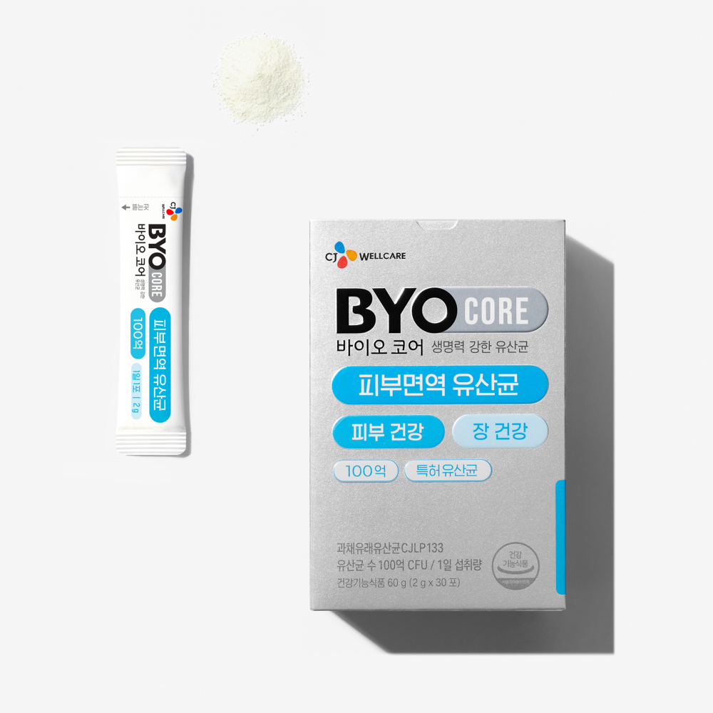 CJ 바이오코어 피부면역 유산균 / 100억보장 부자유산균 소주연 유산균 30포, 5개