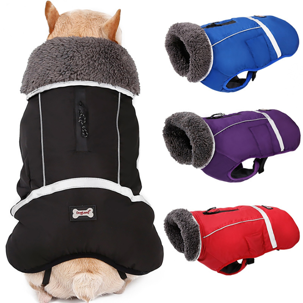 강아지패딩 대형견 패딩 조끼 겨울옷 중형견 무스탕 S