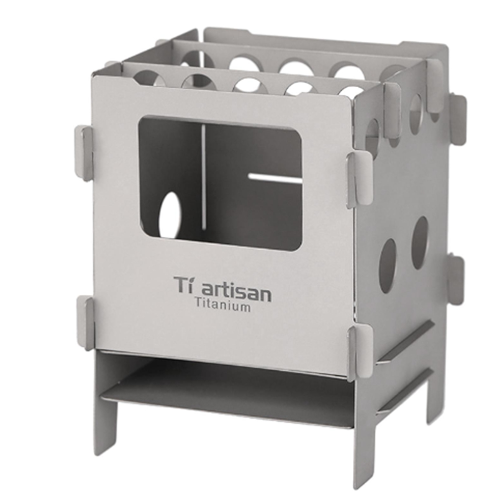 조립식 티타늄 우드 스토브 미니 화로대 불멍 화로대 Ti artisan