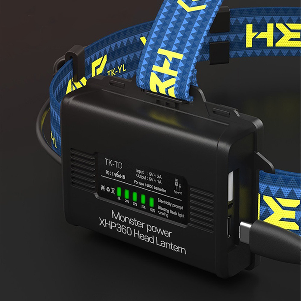몬스터파워 XHP360 헤드랜턴 모션센서 해루질 등산 낚시 충전식 LED 대륙의실수