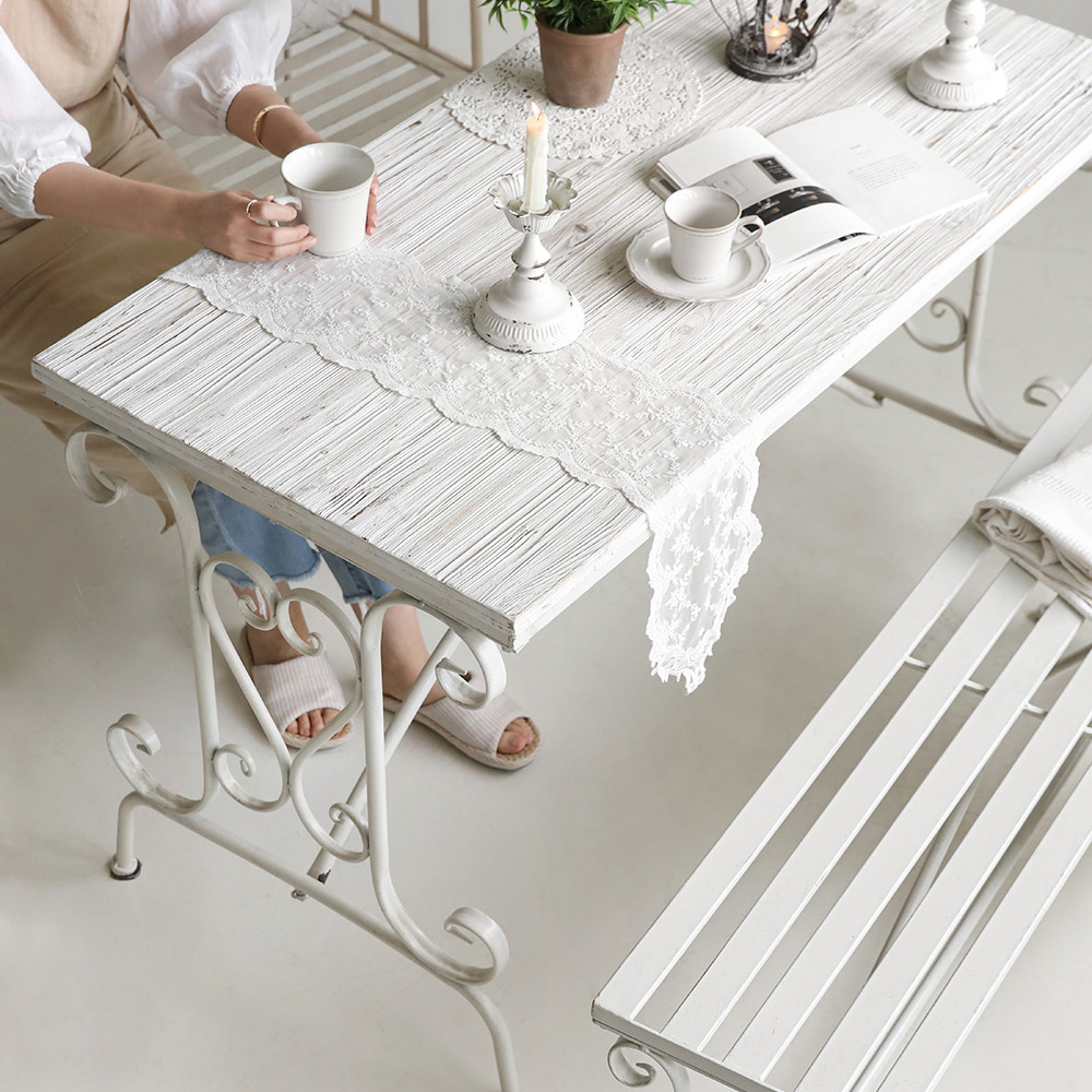 몬테스 가든 빈티지 철제 테라스 벤치 의자 야외 카페 정원 공원 아웃도어 가구