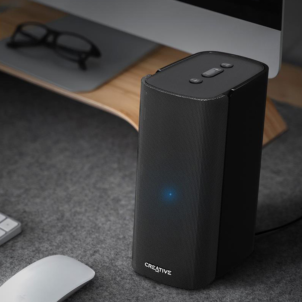 크리에이티브 T100 스피커 하이파이 2채널 USB 재생 블루투스 지원 옵티컬 입력