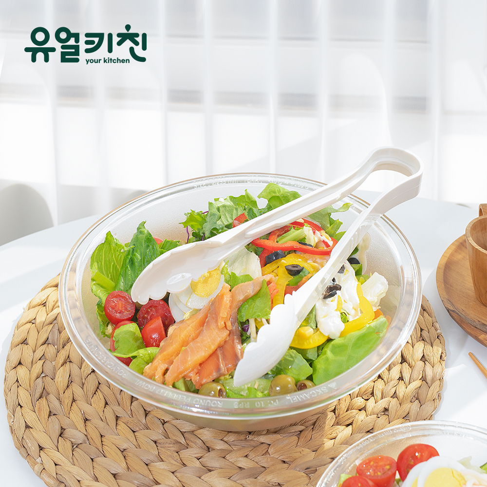 pc 빵집게 업소용 샐러드 빵 베이커리 집게 흰색 - 상세 이미지 3