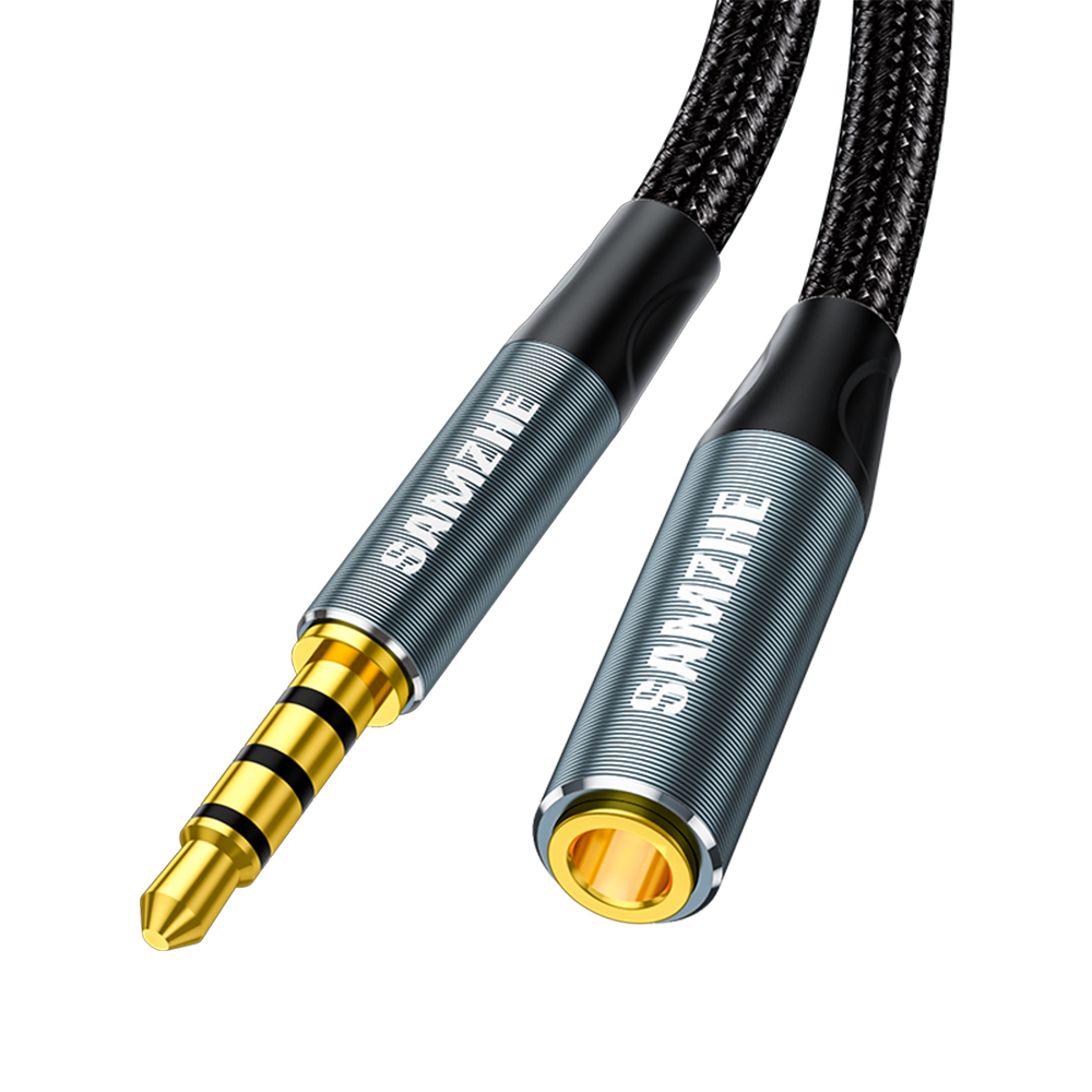 삼지 TRRS 4극 3.5mm AUX 오디오 연장 케이블, YPM1 - 상품 이미지