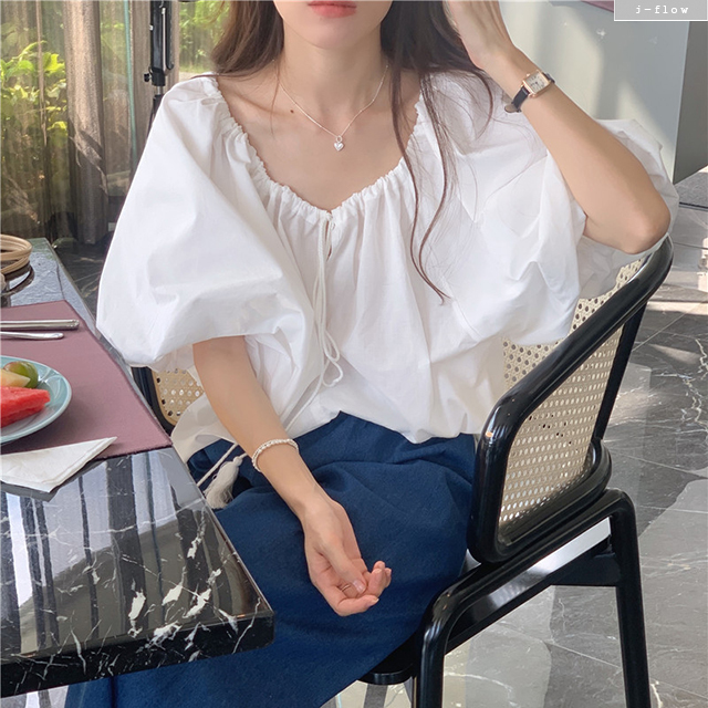 파타 데님 와이드 밴딩 코튼 팬츠 2col 봄 여름 하이웨스트 데일리 제이플로우 이미지 6
