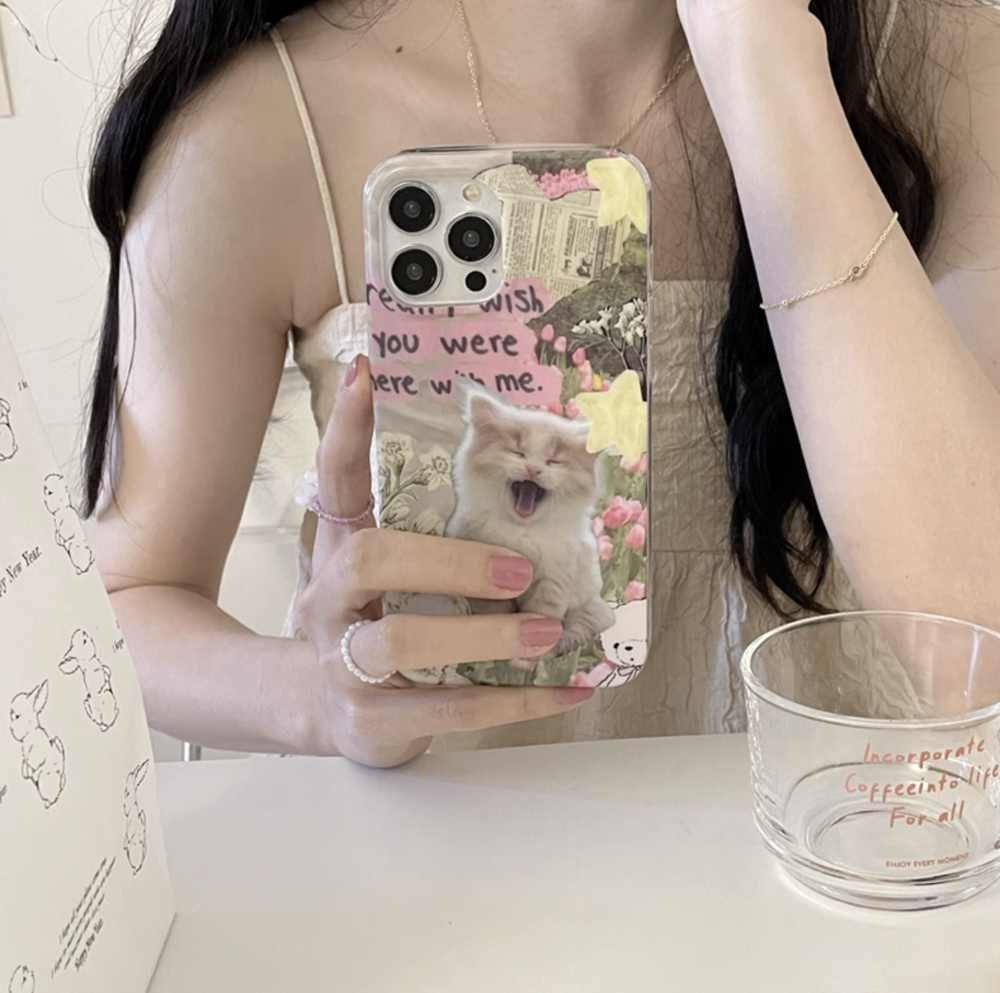 (블프데이) 아이폰14 프로 맥스 케이스 고양이 하품 냥이 - 상세 이미지 4
