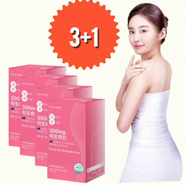 씬앤헬스 락토페린 300mg 총 8,400mg 28정, 4개