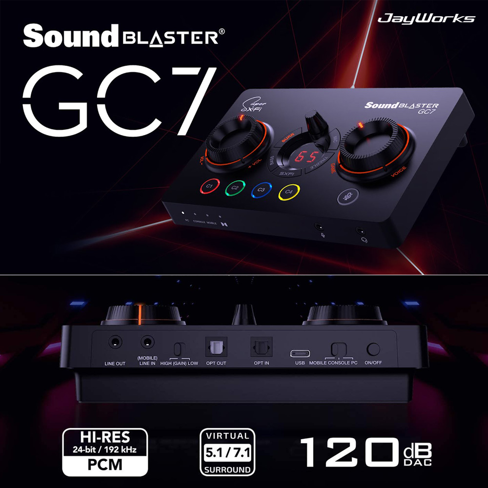 [넾다세일] CREATIVE 사운드 블라스터 GC7 외장형 USB 사운드카드 - 상세 이미지 4