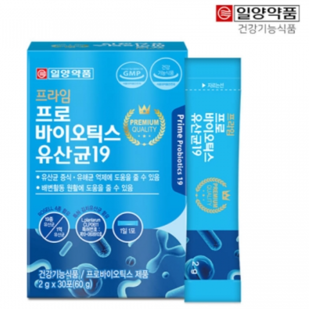 일양약품 프로바이오틱스 유산균19 30포 12박스 12개월 생유산균 유익균증식 유해균억제 제품 이미지