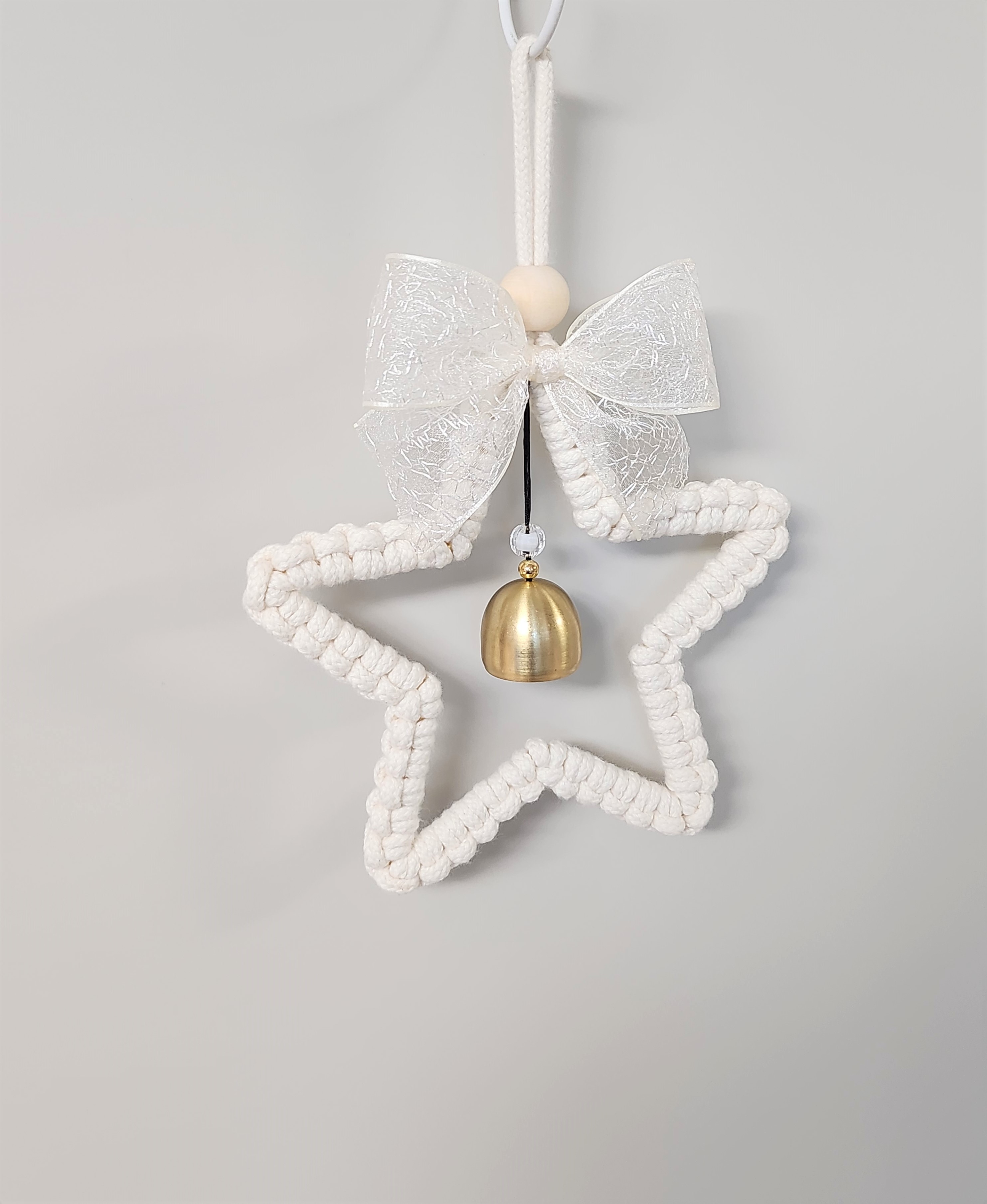 현관종 풍경 종 마크라메 도어벨 문종