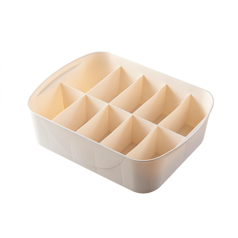 속옷정리함 양말 속옷 정리함 정리 수납 보관함 수납함 뚜껑있는 서랍장칸막이 베이지 1칸 - 상세 이미지 5