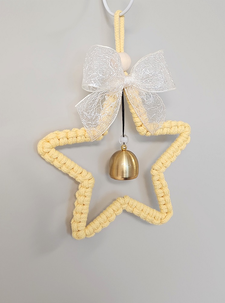 현관종 풍경 종 마크라메 도어벨 문종