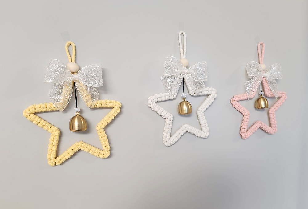 현관종 풍경 종 마크라메 도어벨 문종