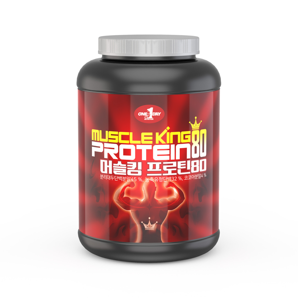 머슬킹80프로틴 식사대용 동물성 식물성 복합 단백질 쉐이크 음료 파우더 가루 2kg - 상품 이미지