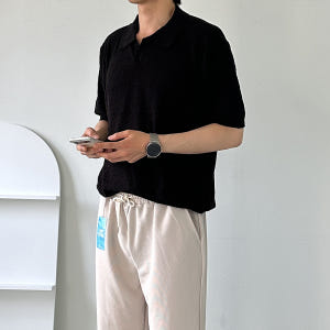남자반팔티 오버핏 부클 여름 남성반팔카라티 착용 후기 | 사이즈/핏 총정리 - 상품 이미지 4