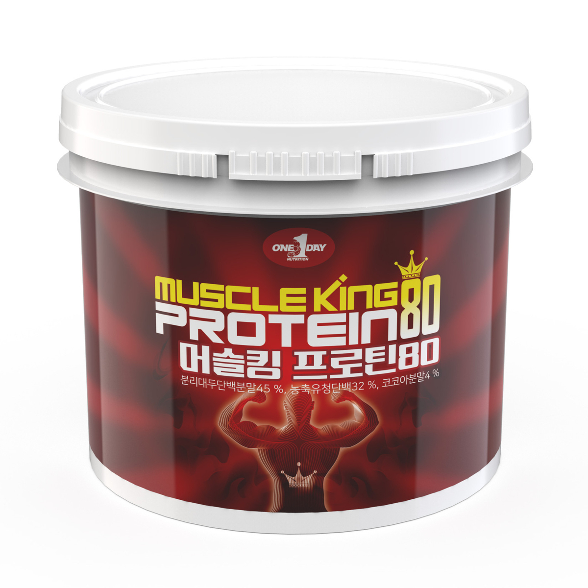 머슬킹80프로틴 식사대용 동물성 식물성 복합 단백질 쉐이크 음료 파우더 가루 4kg 이미지