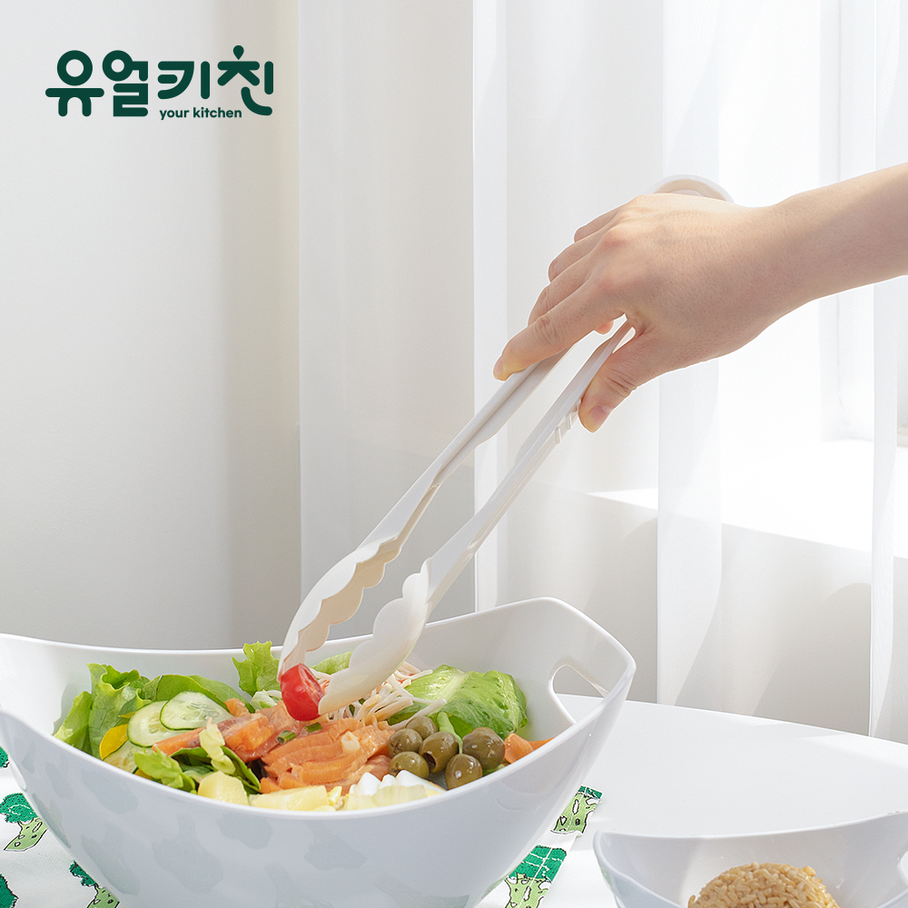 pc 빵집게 업소용 샐러드 빵 베이커리 집게 흰색 - 상세 이미지 2