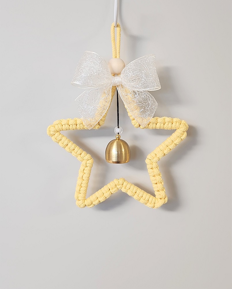 현관종 풍경 종 마크라메 도어벨 문종