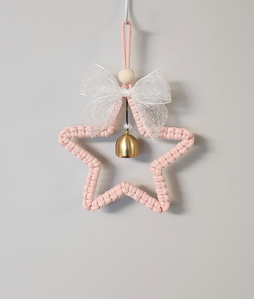 현관종 풍경 종 마크라메 도어벨 문종