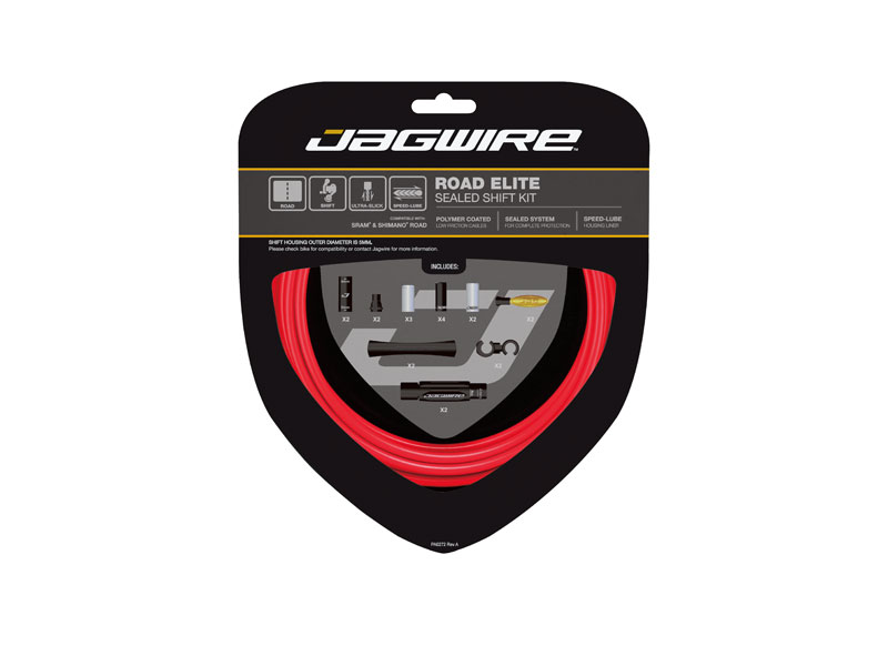 [한국자전거총판] JAGWIRE 로드 실드(최상급) RED - 상품 이미지
