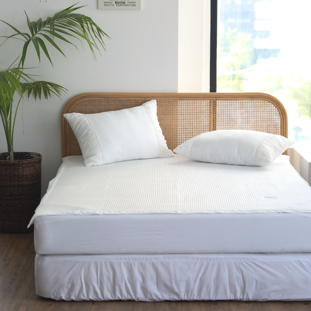 여름 냉감패드 고정밴드 휴비스 듀라론 쿨 냉감 침대패드 4색상