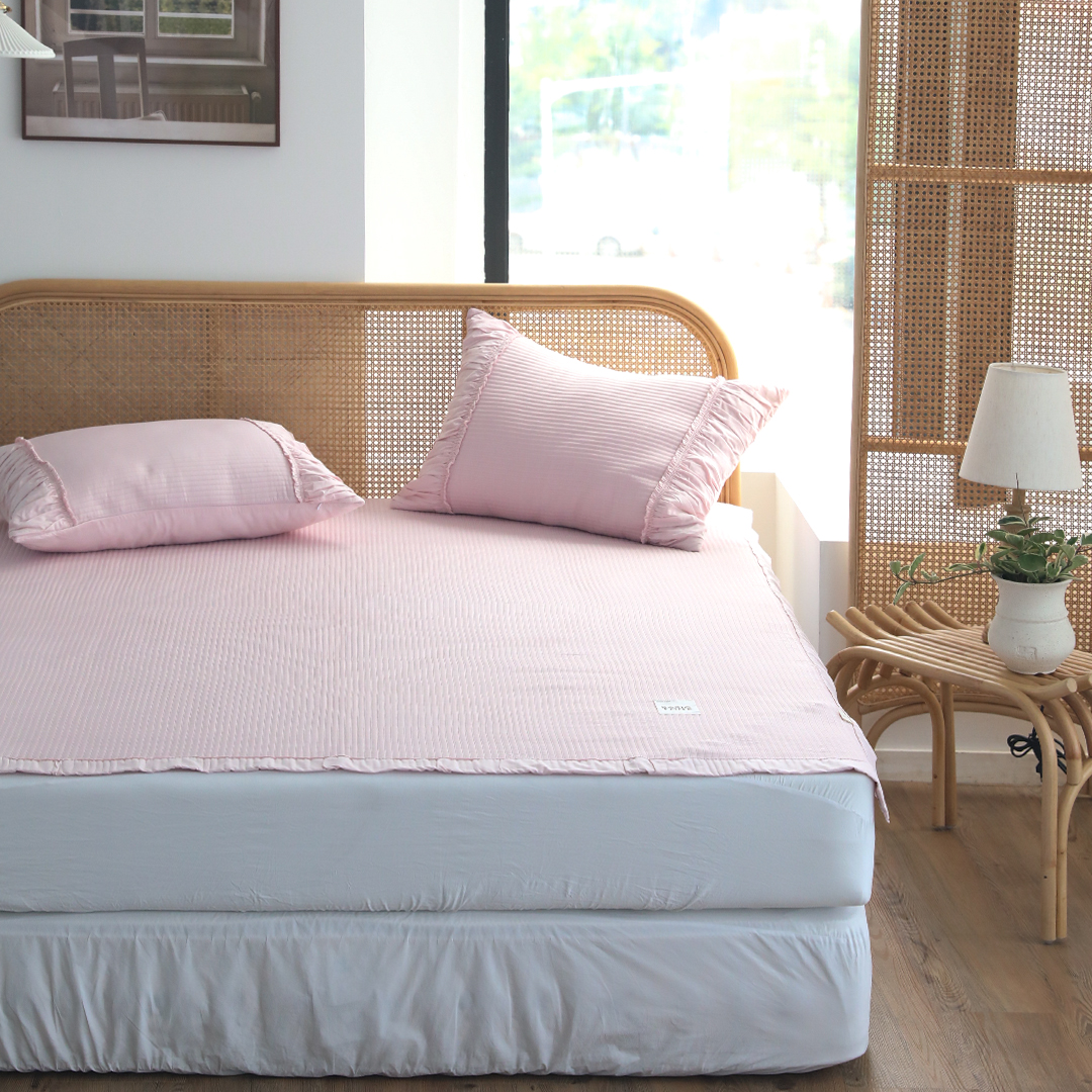 여름 냉감패드 고정밴드 휴비스 듀라론 쿨 냉감 침대패드 4색상